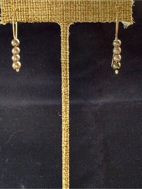 Handmade sterling silver and Pearl Drop Earrings - Women Jewelry